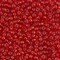 Miyuki 8 Round Seed Bead, 8-10, Silver Lined Flame Red, 10 grams